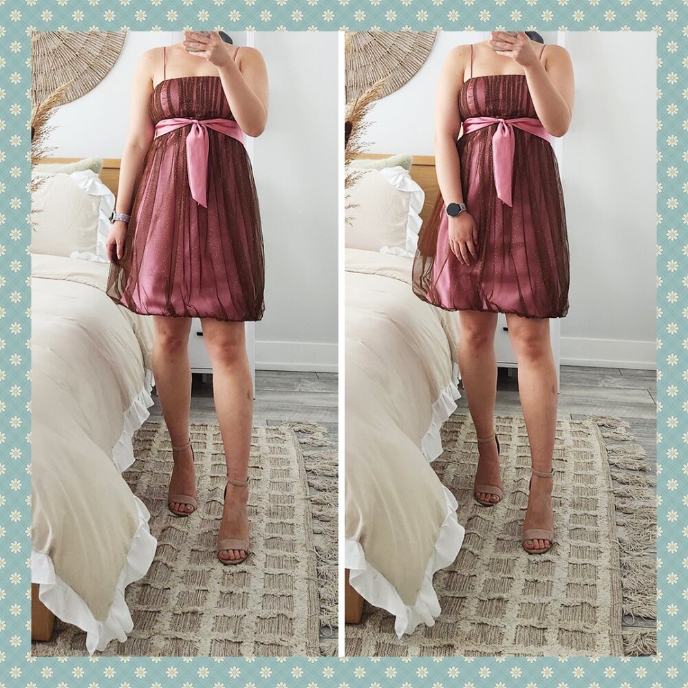 Pink Bubble Minidress